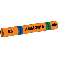 Accuform RAP303D IIAR Snap Tite Ammonia Pipe Marker: ES/VAP/LOW, IIAR ST OD 1-1/2"" - 2""