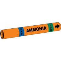 Accuform RAP320C IIAR Snap Tite Ammonia Pipe Marker: (blank)/VAP/LOW, IIAR ST OD 3/4"" - 1-1/4""