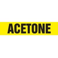 Accuform RPK101STC Snap Tite - 2-1/4"" to 3 OD ASME (ANSI) Pipe Marker: Acetone