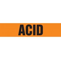 Accuform RPK107SSD Self Stick - 2-1/2"" to 6"" OD ASME (ANSI) Pipe Marker: Acid