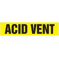 Accuform RPK113STC Snap Tite - 2-1/4"" to 3 OD ASME (ANSI) Pipe Marker: Acid Vent