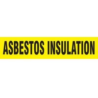 Accuform RPK149STA Snap Tite - 3/4"" to 1-1/4"" OD ASME (ANSI) Pipe Marker: Asbestos Insulation