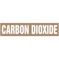 Accuform RPK181SSB Self Stick - 1-1/2"" to 2"" OD ASME (ANSI) Pipe Marker: Carbon Dioxide