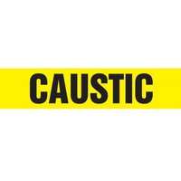 Accuform RPK185SSD Self Stick - 2-1/2"" to 6"" OD ASME (ANSI) Pipe Marker: Caustic