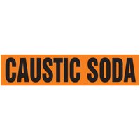 Accuform RPK187SSD Self Stick - 2-1/2"" to 6"" OD ASME (ANSI) Pipe Marker: Caustic Soda