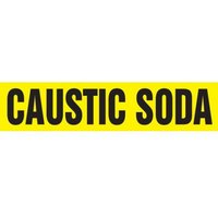 Accuform RPK189STA Snap Tite - 3/4"" to 1-1/4"" OD ASME (ANSI) Pipe Marker: Caustic Soda
