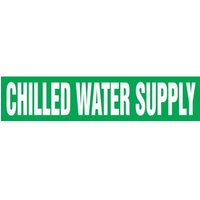 Accuform RPK203STC Snap Tite - 2-1/4"" to 3 OD ASME (ANSI) Pipe Marker: Chilled Water Supply