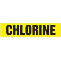 Accuform RPK207SSD Self Stick - 2-1/2"" to 6"" OD ASME (ANSI) Pipe Marker: Chlorine