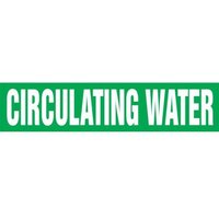 Accuform RPK209STB Snap Tite - 1-1/2"" to 2"" OD ASME (ANSI) Pipe Marker: Circulating Water
