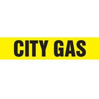 Accuform RPK211STB Snap Tite - 1-1/2"" to 2"" OD ASME (ANSI) Pipe Marker: City Gas