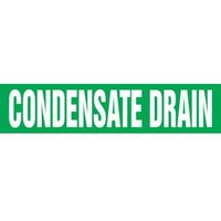 Accuform RPK234SSA Self Stick - 3/4"" to 1-1/4"" OD ASME (ANSI) Pipe Marker: Condensate Drain