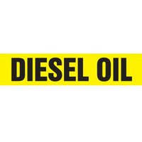 Accuform RPK259SSD Self Stick - 2-1/2"" to 6"" OD ASME (ANSI) Pipe Marker: Diesel Oil
