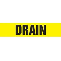 Accuform RPK293SSB Self Stick - 1-1/2"" to 2"" OD ASME (ANSI) Pipe Marker: Drain