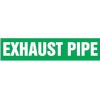 Accuform RPK310STB Snap Tite - 1-1/2"" to 2"" OD ASME (ANSI) Pipe Marker: Exhaust Pipe