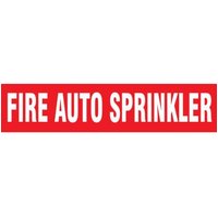 Accuform RPK319STA Snap Tite - 3/4"" to 1-1/4"" OD ASME (ANSI) Pipe Marker: Fire Auto Sprinkler