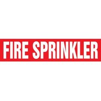 Accuform RPK324STC Snap Tite - 2-1/4"" to 3 OD ASME (ANSI) Pipe Marker: Fire Sprinkler