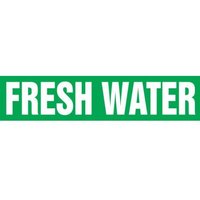 Accuform RPK331STB Snap Tite - 1-1/2"" to 2"" OD ASME (ANSI) Pipe Marker: Fresh Water
