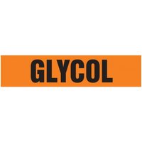 Accuform RPK357SSB Self Stick - 1-1/2"" to 2"" OD ASME (ANSI) Pipe Marker: Glycol