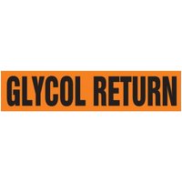 Accuform RPK363STB Snap Tite - 1-1/2"" to 2"" OD ASME (ANSI) Pipe Marker: Glycol Return