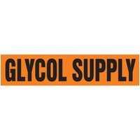 Accuform RPK369SSA Self Stick - 3/4"" to 1-1/4"" OD ASME (ANSI) Pipe Marker: Glycol Supply