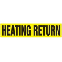 Accuform RPK387STA Snap Tite - 3/4"" to 1-1/4"" OD ASME (ANSI) Pipe Marker: Heating Return