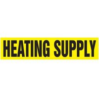 Accuform RPK389SSA Self Stick - 3/4"" to 1-1/4"" OD ASME (ANSI) Pipe Marker: Heating Supply