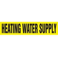 Accuform RPK393SSB Self Stick - 1-1/2"" to 2"" OD ASME (ANSI) Pipe Marker: Heating Water Supply