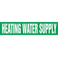Accuform RPK395SSB Self Stick - 1-1/2"" to 2"" OD ASME (ANSI) Pipe Marker: Heating Water Supply