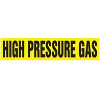 Accuform RPK403SSA Self Stick - 3/4"" to 1-1/4"" OD ASME (ANSI) Pipe Marker: High Pressure Gas