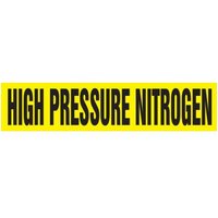 Accuform RPK411SSA Self Stick - 3/4"" to 1-1/4"" OD ASME (ANSI) Pipe Marker: High Pressure Nitrogen