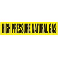 Accuform RPK419STB Snap Tite - 1-1/2"" to 2"" OD ASME (ANSI) Pipe Marker: High Pressure Natural Gas