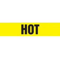 Accuform RPK421SSA Self Stick - 3/4"" to 1-1/4"" OD ASME (ANSI) Pipe Marker: Hot