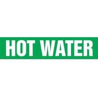 Accuform RPK425SSD Self Stick - 2-1/2"" to 6"" OD ASME (ANSI) Pipe Marker: Hot Water