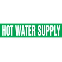 Accuform RPK433STB Snap Tite - 1-1/2"" to 2"" OD ASME (ANSI) Pipe Marker: Hot Water Supply
