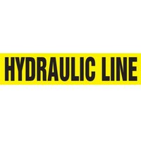 Accuform RPK439STA Snap Tite - 3/4"" to 1-1/4"" OD ASME (ANSI) Pipe Marker: Hydraulic Line