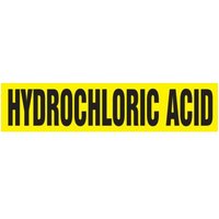 Accuform RPK451STB Snap Tite - 1-1/2"" to 2"" OD ASME (ANSI) Pipe Marker: Hydrochloric Acid