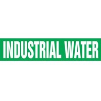 Accuform RPK463SSB Self Stick - 1-1/2"" to 2"" OD ASME (ANSI) Pipe Marker: Industrial Water