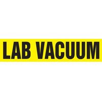 Accuform RPK475SSD Self Stick - 2-1/2"" to 6"" OD ASME (ANSI) Pipe Marker: Lab Vacuum