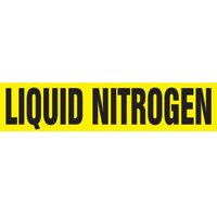 Accuform RPK481SSA Self Stick - 3/4"" to 1-1/4"" OD ASME (ANSI) Pipe Marker: Liquid Nitrogen