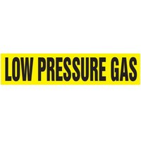 Accuform RPK487SSD Self Stick - 2-1/2"" to 6"" OD ASME (ANSI) Pipe Marker: Low Pressure Gas