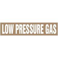 Accuform RPK489SSA Self Stick - 3/4"" to 1-1/4"" OD ASME (ANSI) Pipe Marker: Low Pressure Gas