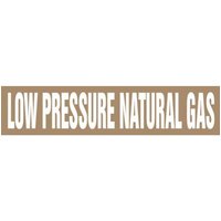 Accuform RPK493SSB Self Stick - 1-1/2"" to 2"" OD ASME (ANSI) Pipe Marker: Low Pressure Natural Gas