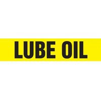 Accuform RPK503SSB Self Stick - 1-1/2"" to 2"" OD ASME (ANSI) Pipe Marker: Lube Oil