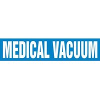 Accuform RPK509SSB Self Stick - 1-1/2"" to 2"" OD ASME (ANSI) Pipe Marker: Medical Vacuum
