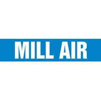 Accuform RPK517SSA Self Stick - 3/4"" to 1-1/4"" OD ASME (ANSI) Pipe Marker: Mill Air