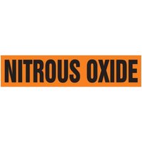 Accuform RPK535SSA Self Stick - 3/4"" to 1-1/4"" OD ASME (ANSI) Pipe Marker: Nitrous Oxide