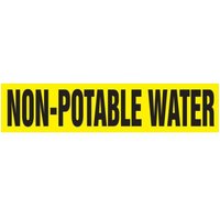 Accuform RPK541STA Snap Tite - 3/4"" to 1-1/4"" OD ASME (ANSI) Pipe Marker: Non-Potable Water