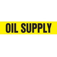 Accuform RPK544SSA Self Stick - 3/4"" to 1-1/4"" OD ASME (ANSI) Pipe Marker: Oil Supply