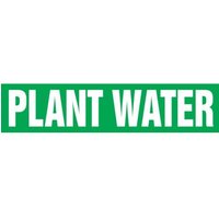 Accuform RPK565SSA Self Stick - 3/4"" to 1-1/4"" OD ASME (ANSI) Pipe Marker: Plant Water