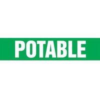 Accuform RPK573STB Snap Tite - 1-1/2"" to 2"" OD ASME (ANSI) Pipe Marker: Potable